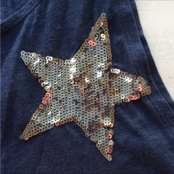 PINK VICTORIAS SECRET SEQUIN STAR MUSCLE TANK TOP SMALL - Picture 7 of 8